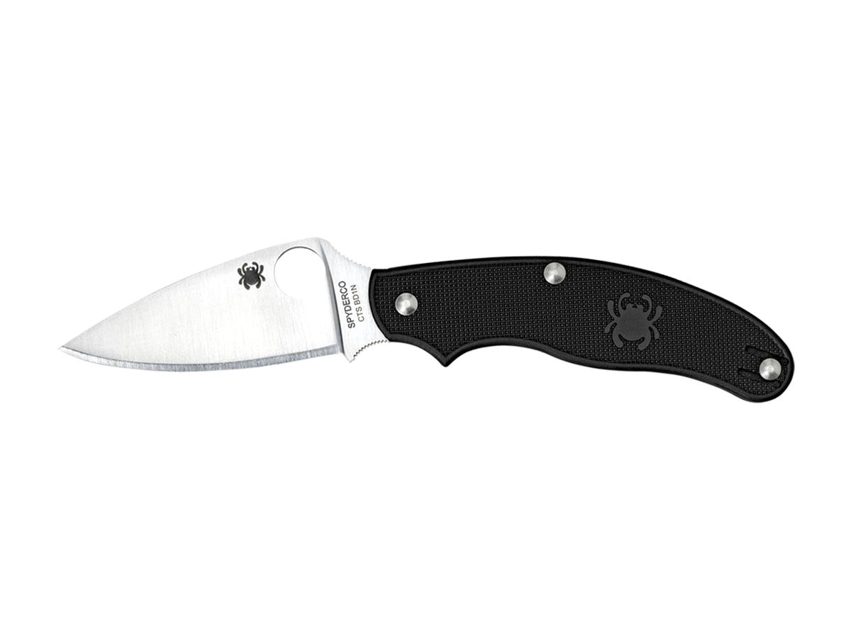 Spyderco UK Penknife C94PBK temperino FRN nero slip-joint, lama a foglia