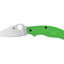Spyderco UK Penknife Salt C94PGR lama H-1 anticorrosione, manico FRN verde, clip tascabile, SLIPIT