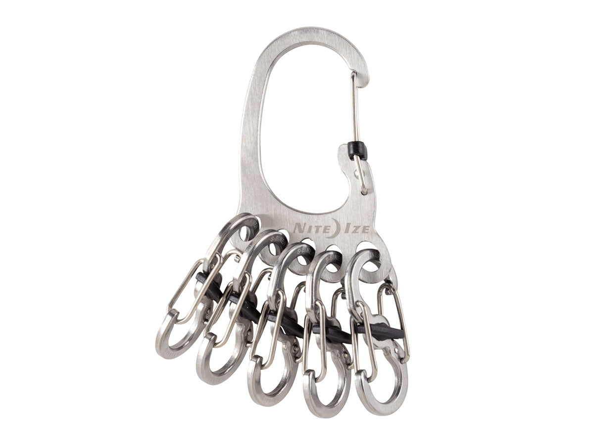 Niteize Bigfoot Locker Keyrack Stainless KLKBF-11-R6