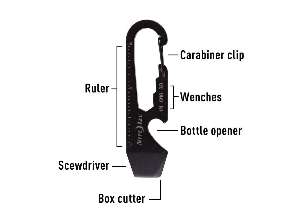 Niteize Doohickey Key Tool Black KMT-01-R3 - foto 2