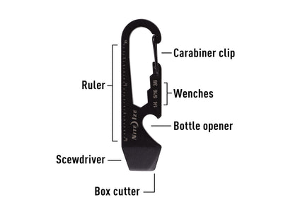 Niteize Doohickey Key Tool Black KMT-01-R3 - foto 2
