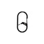 Niteize G-Series Dual Chamber Carabiner #3 Ss Black GS3-01-R6