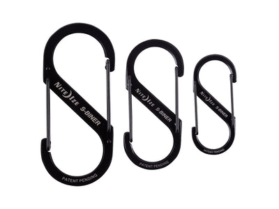 Niteize S-Biner Dual Carabiner #2 #3 #4 Ss Black SB234-03-01