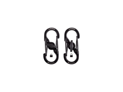Niteize S-Biner Microlock 2Pz Ss Black LSBM-01-2R3