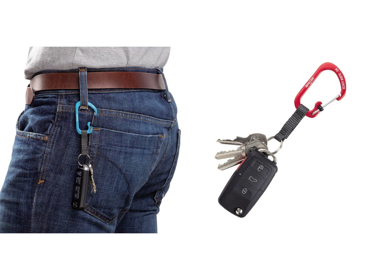 Niteize Slidelock Keyring #3 Aluminum Red CSLAW3-10-R6 - foto 2