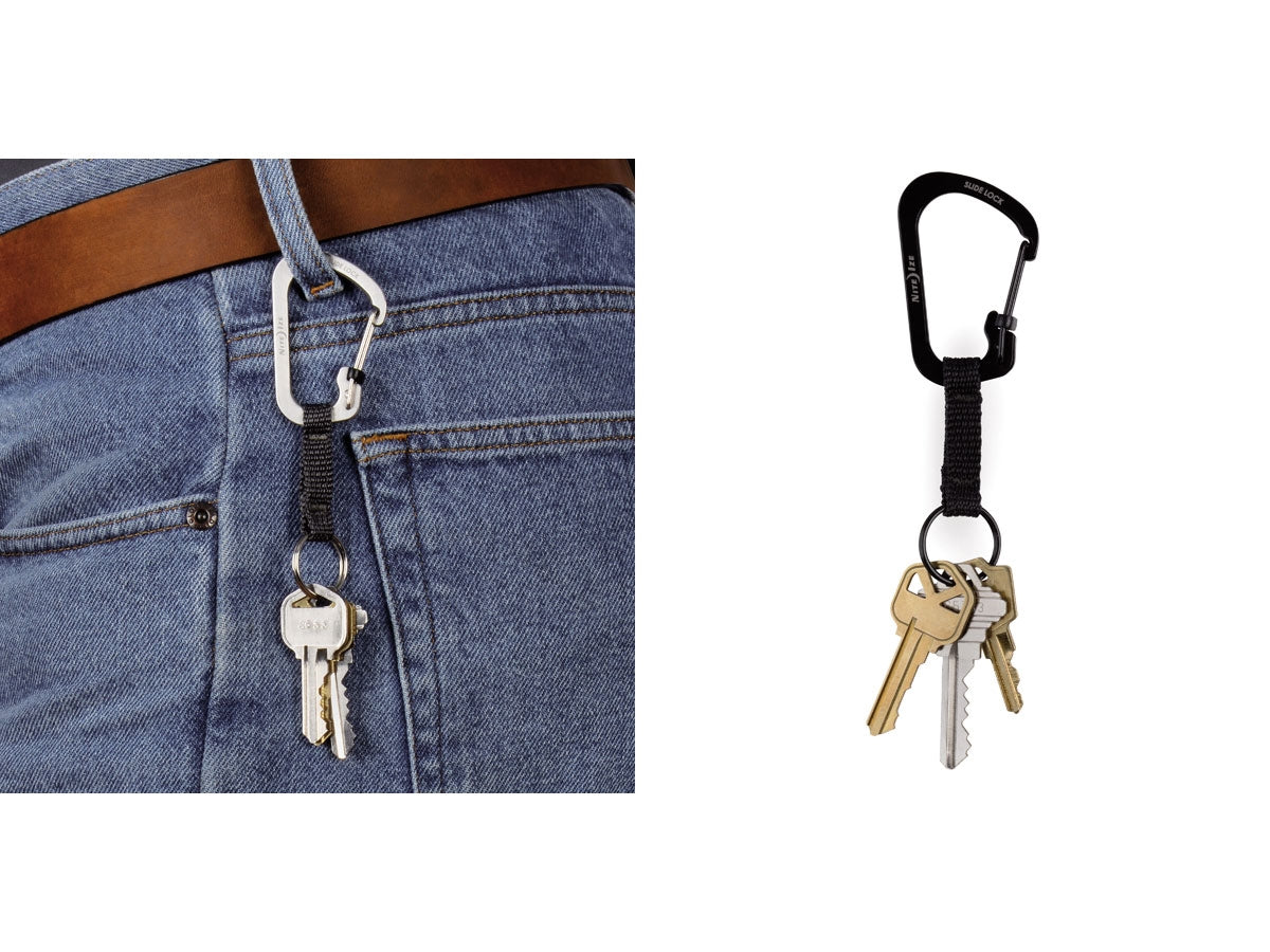 Niteize Slidelock Keyring #3 Ss Black CSLW3-01-R6 - foto 2