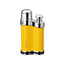 Accendino Siglo Bean Shaped giallo Cohiba lega di zinco single jet flame 6,8x3,5x1,8 cm