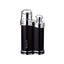 Accendino Siglo Bean Shaped nero opaco lega di zinco single jet flame 6,8x3,5x1,8 cm