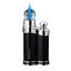 Siglo Bean Shaped Lighter nero opaco vista laterale regolatore di fiamma