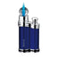 Siglo Bean Shaped Lighter blu metallizzato vista laterale