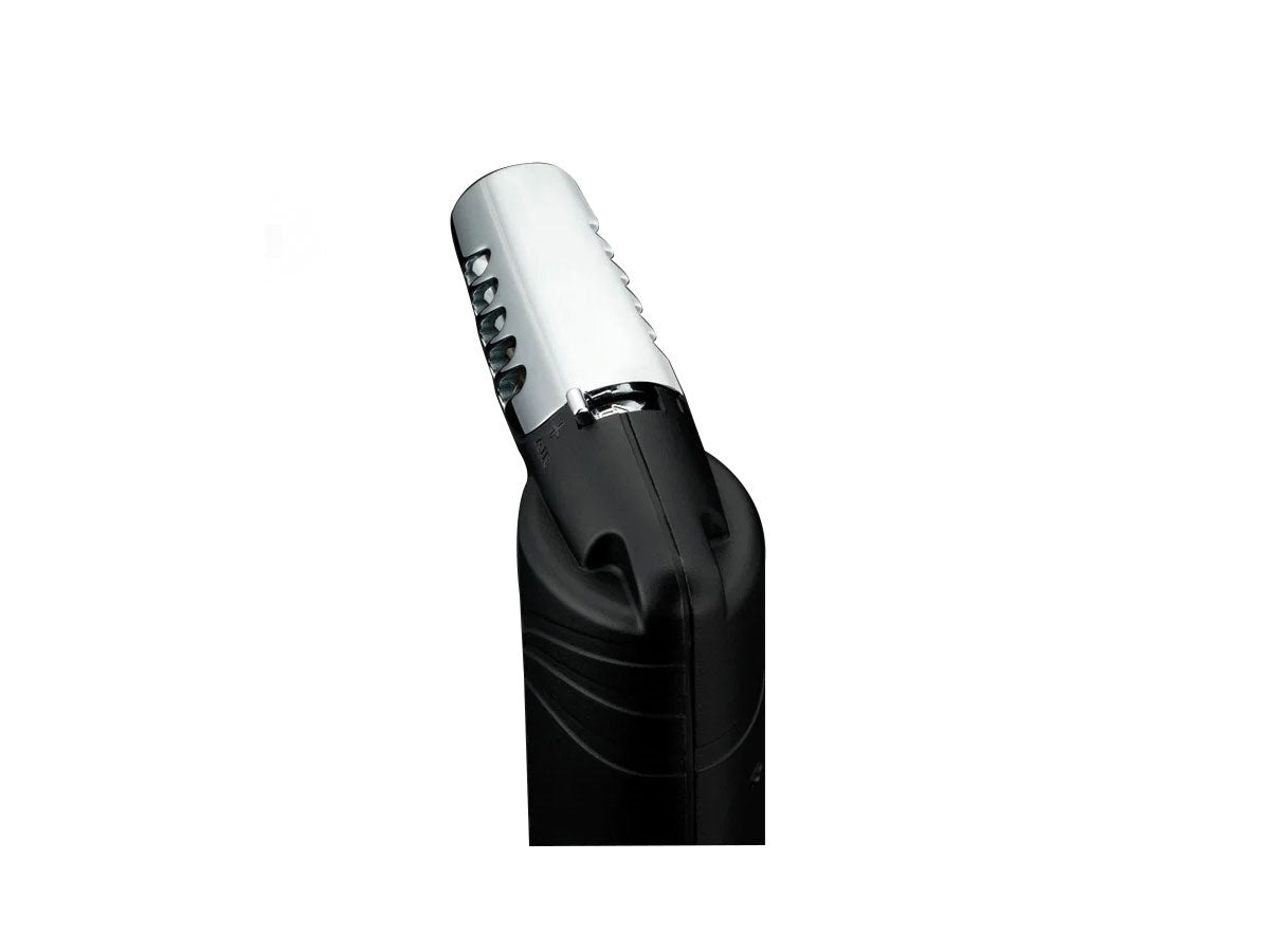 Siglo Oval Table Torch Lighter nero dettaglio accensione a pistola