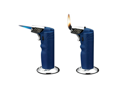 Siglo Oval Table Torch Lighter blu vista dall'alto interruttore commutazione