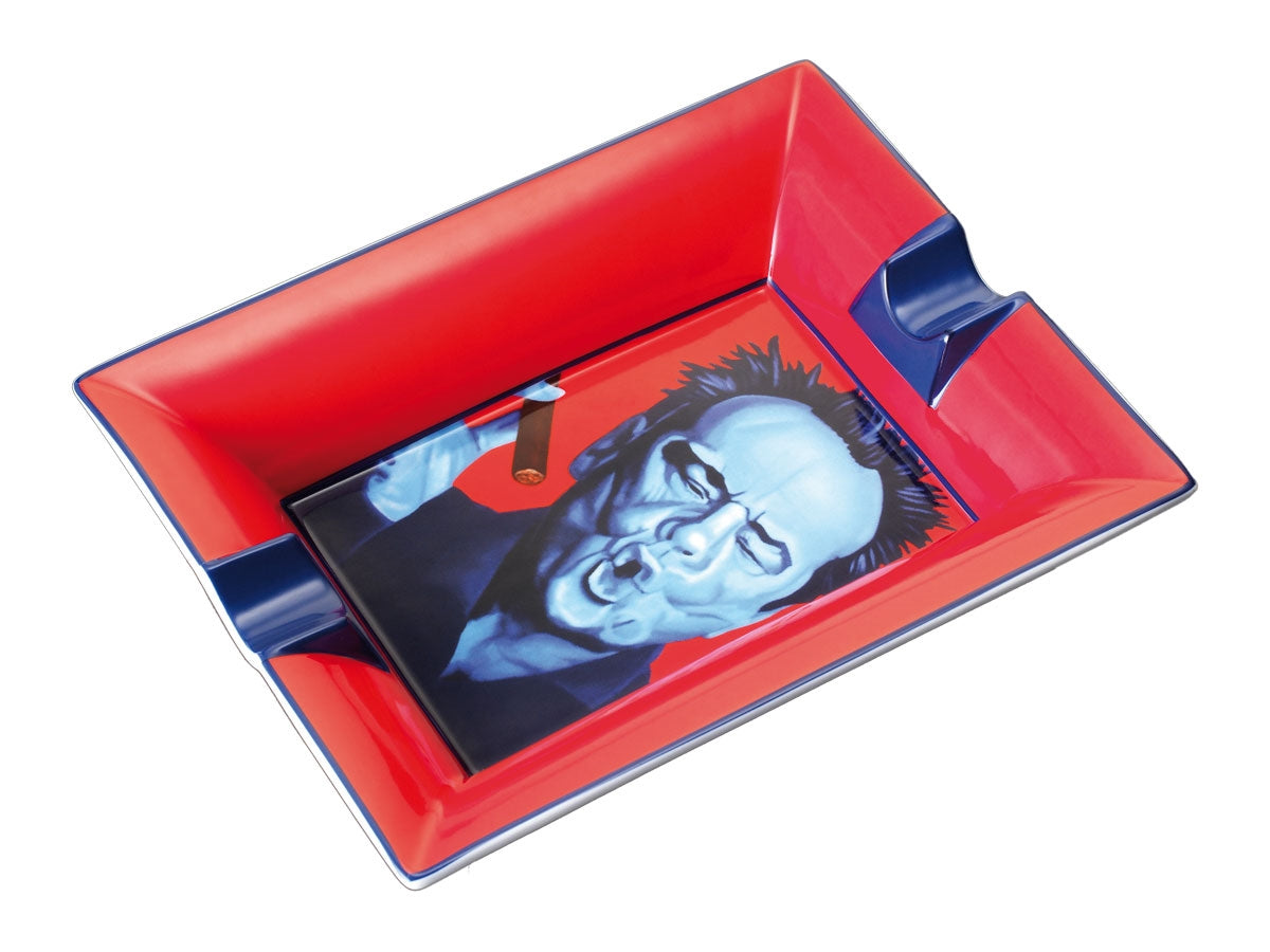 Posacenere Siglo fine bone china pittura Jack Nicholson artista Christian Develter