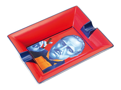 Posacenere Siglo fine bone china pittura Marlon Brando artista Christian Develter