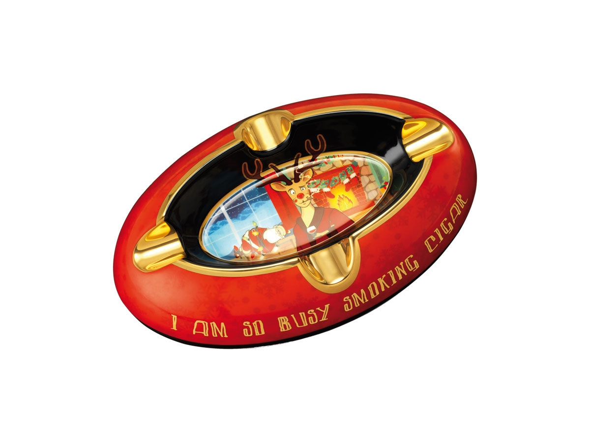 Posacenere Siglo Deer fine bone china decorazione cartoon natalizio cervo 17,5x21,5 cm