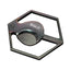 Tagliasigari Siglo Hexagon Scissors Large a forma esagonale acciaio inossidabile con custodia in pelle