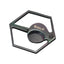 Tagliasigari Siglo Hexagon Scissors Small a forma esagonale acciaio inossidabile con custodia in pelle