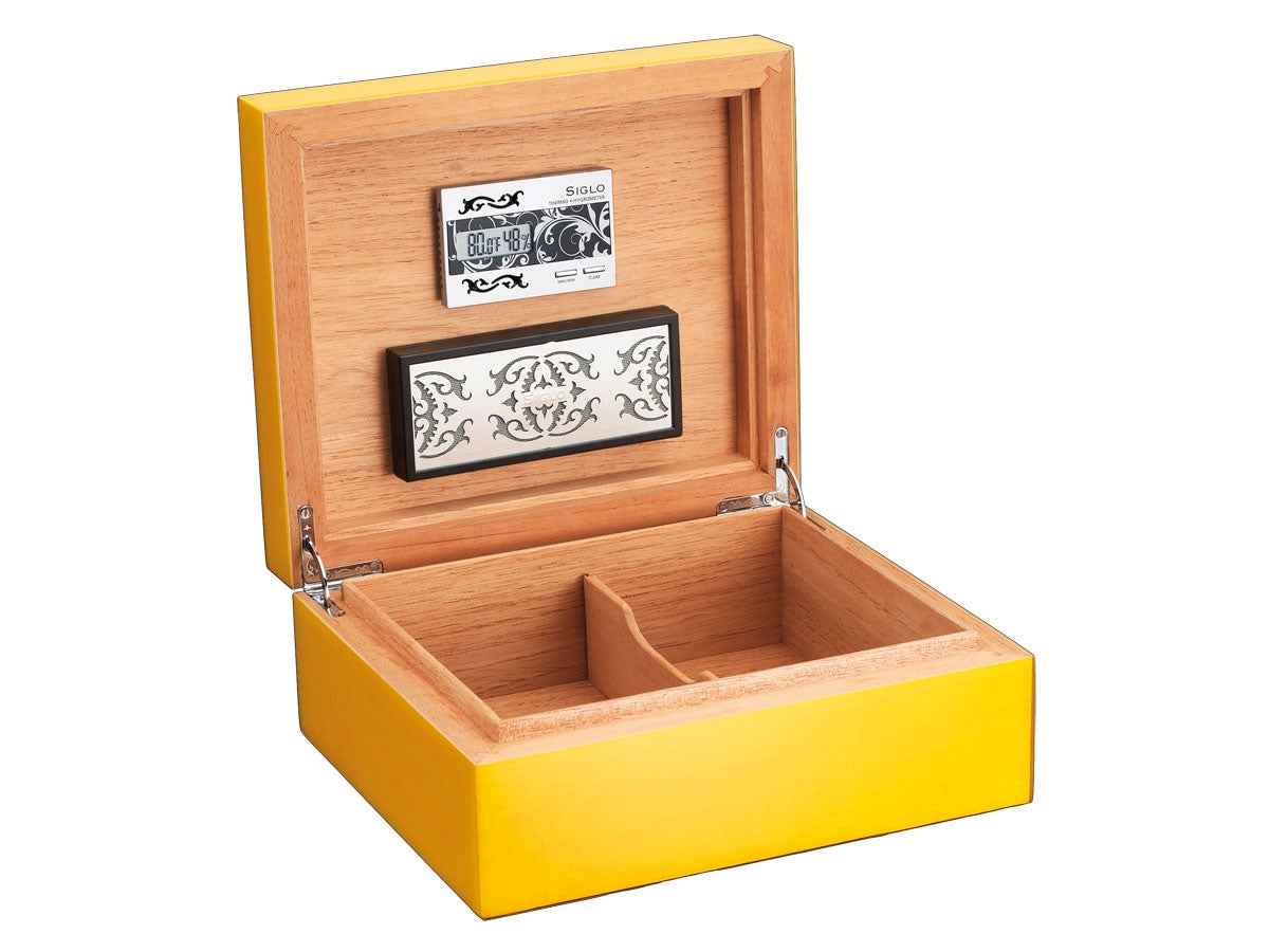 Siglo Humidor Vibrant 50 Sigari Sunny Yellow
