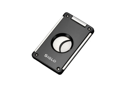 Tagliasigari Siglo Switch Blades Cutter nero lucido lame acciaio inox foro 21 mm calibro 56