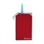 Siglo Twin Flame Lighter rosso vista laterale regolatore di fiamma