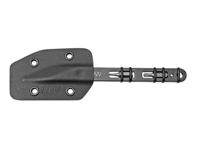 Dettaglio lama Elmax ANV M050 fodero KYDEX profilo matita EDC tattico