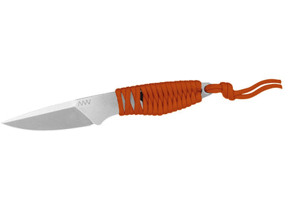 Coltello da collo ANV P100 Sleipner stonewash paracord arancione ANVP100-008