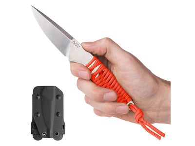 Dettaglio ANV P100 monoblocco Sleipner fodero ultrasottile paracord arancione