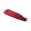 Dettaglio lama Sleipner DLC nero ANV Z050 Dural rosso doppio fermo