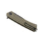Dettaglio lama Sleipner DLC ANV Z100 G10 verde oliva lumi dot clip