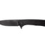 ANV Z100 Sleipner DLC GRN nero ANVZ100-048, vista frontale lama drop point