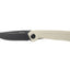 ANV Z200 Sleipner DLC G10 bianco ANVZ200-019, vista frontale lama spear point