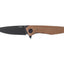 ANV Z300 Sleipner DLC G10 coyote ANVZ300-020, vista frontale lama spear point DLC