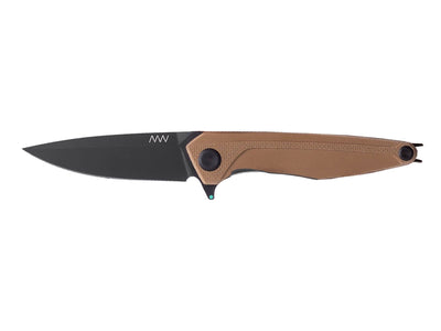 ANV Z300 Sleipner DLC G10 coyote ANVZ300-020, vista frontale lama spear point DLC