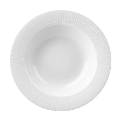 Churchill Bamboo Piatto Fondo Bianco a Rilievo 25,2 cm 12 Pezzi