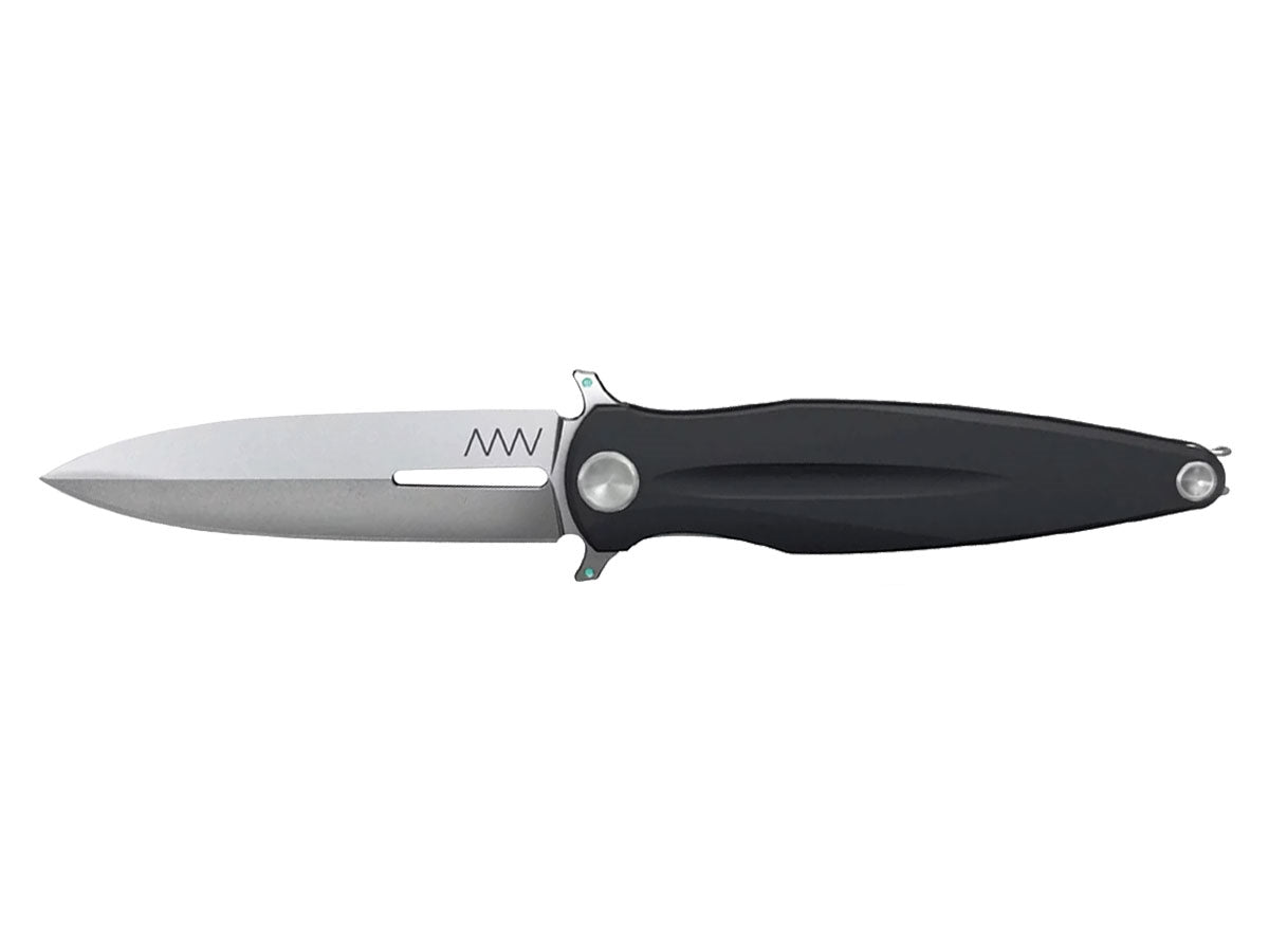 ANV Z400 Sleipner STW Dural ANVZ400-003, vista frontale lama daga stonewash