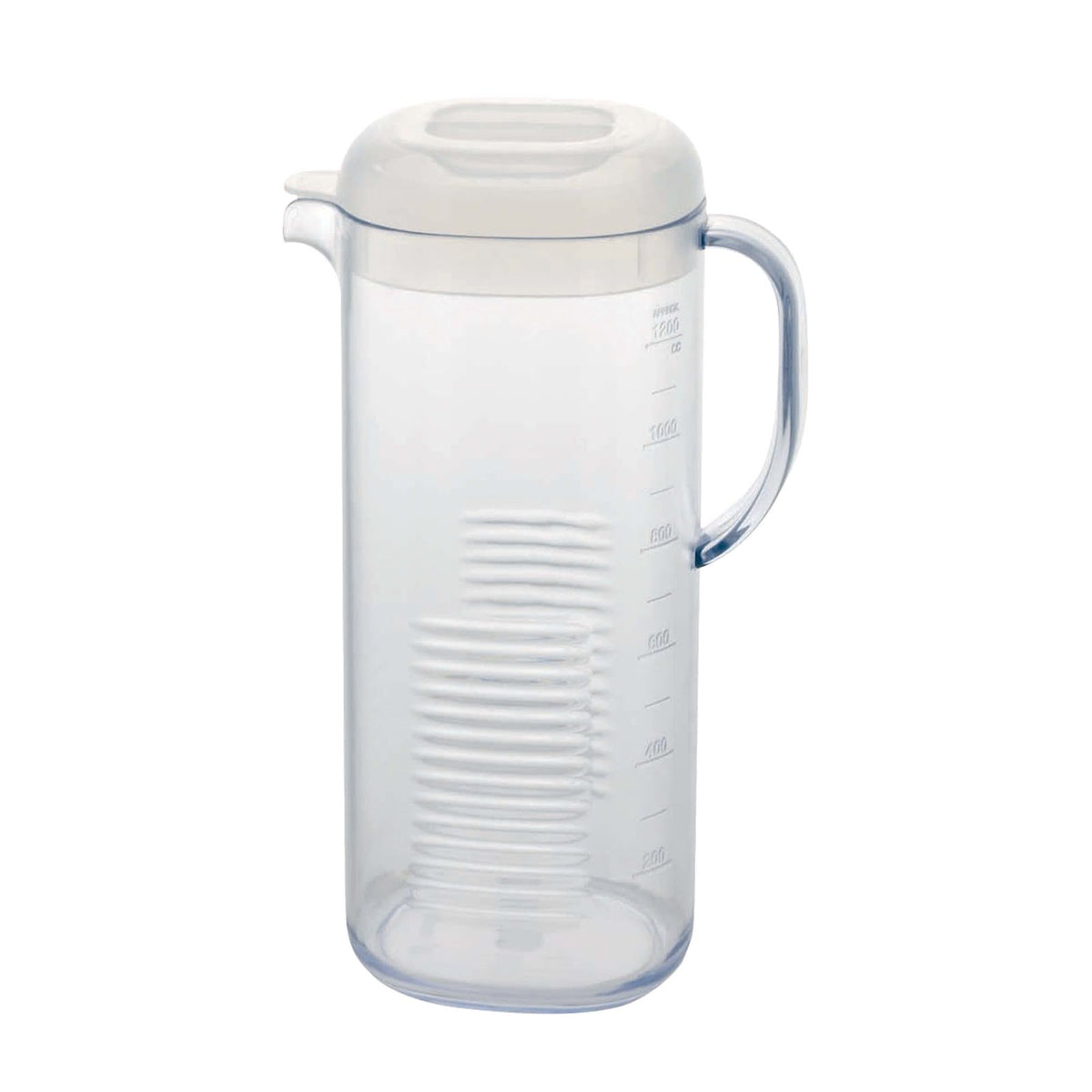 ILSA Crystal Caraffa Coralia Graduata in SAN con Coperchio 1,3 Litri
