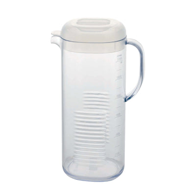 ILSA Crystal Caraffa Coralia Graduata in SAN con Coperchio 1,3 Litri
