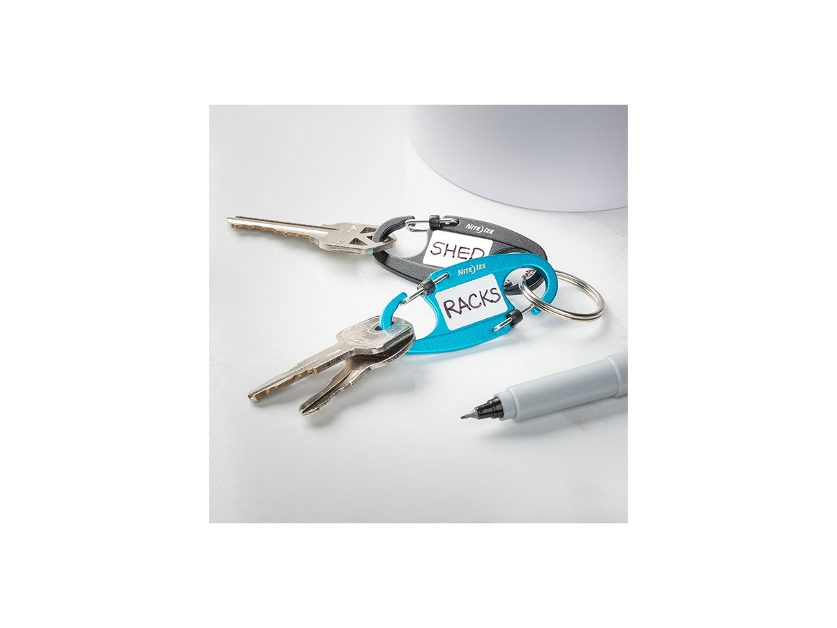 Niteize Identikey Slidelock Dual Carabiner 2Pz Black & Blue IKSLA-A1-2R6 - foto 2