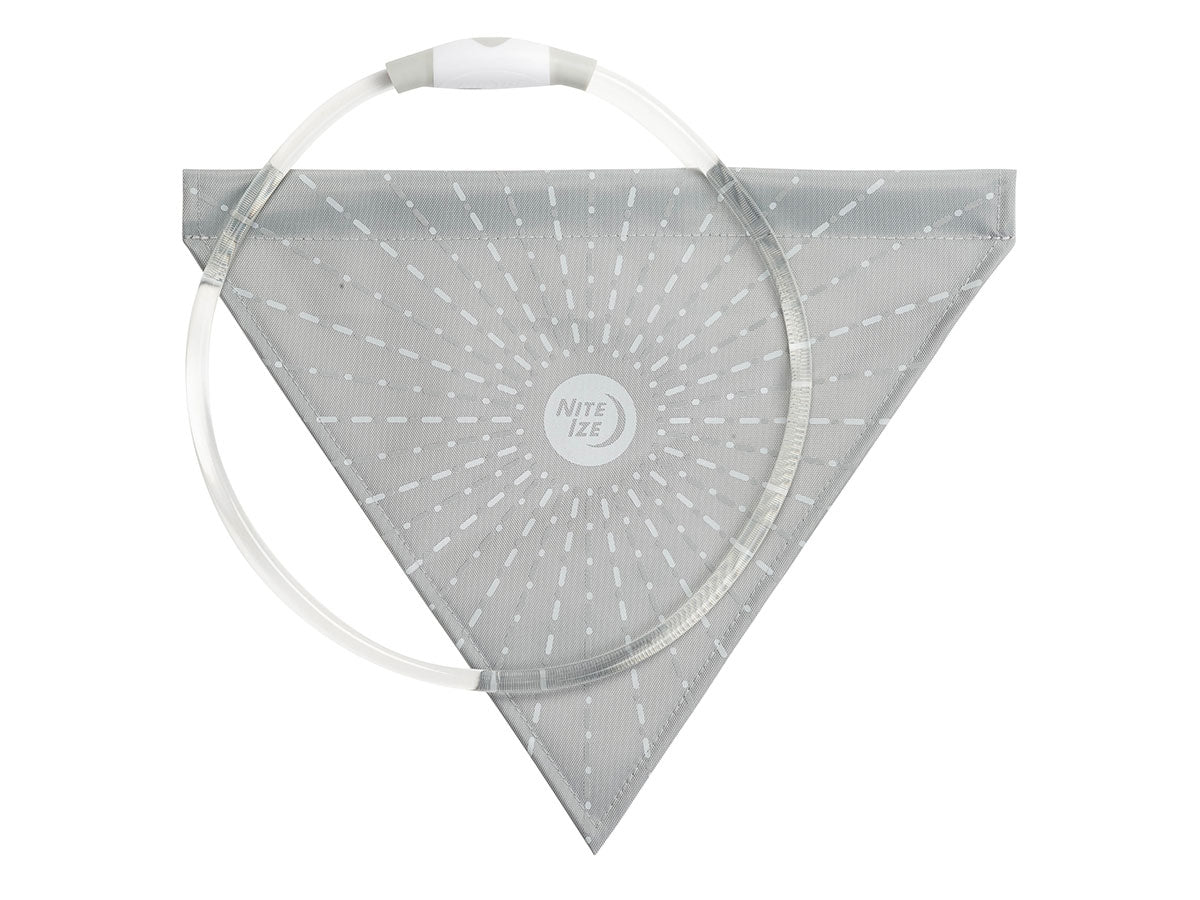 Niteize Nitehowl Bandana Rechargeable Led Safety Necklace Grey NHOR-B0907S-R8