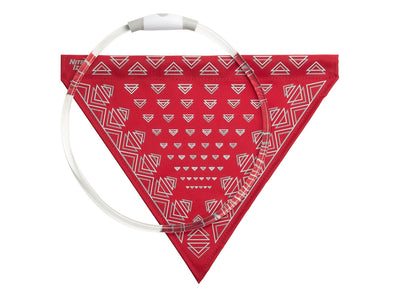 Niteize Nitehowl Bandana Rechargeable Led Safety Necklace Red NHOR-B1007S-R8
