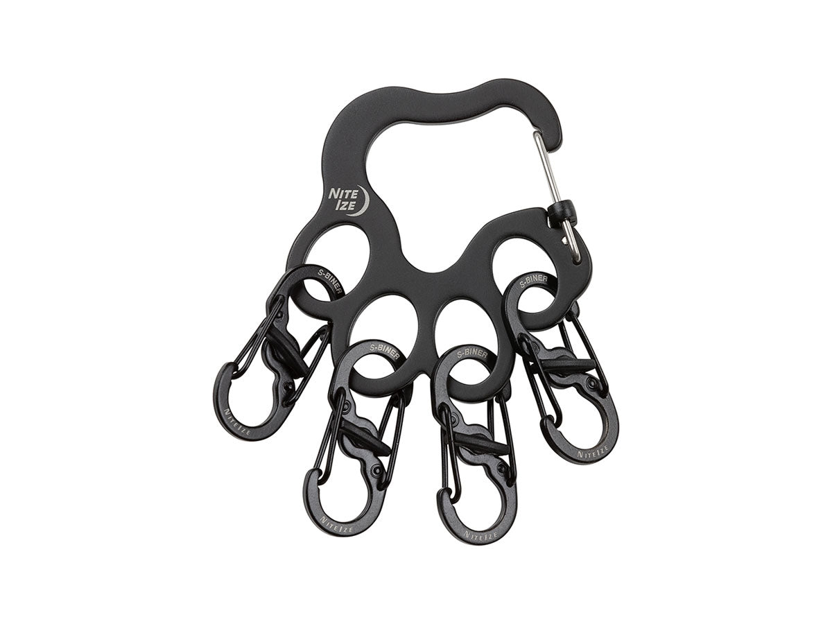 Niteize Pawprint Locker Keyrack Black KLKW-01-R6