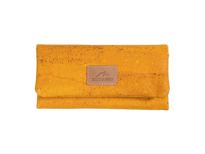 Borsa portatabacco Mestango Cork 1012 in pelle gialla