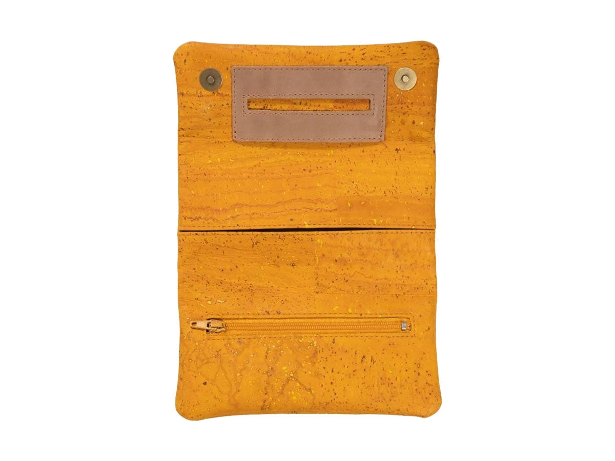 Mestango Cork 1012 gialla dettaglio chiusura magnetica