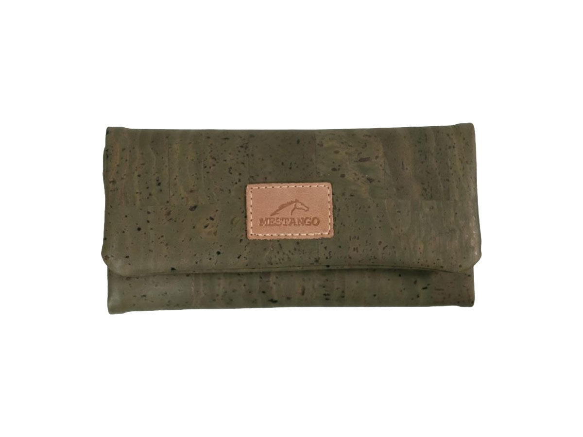 Borsa portatabacco Mestango Cork 1012 in pelle oliva