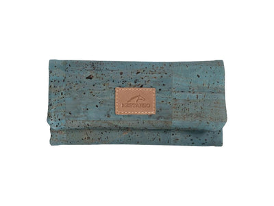 Borsa portatabacco Mestango Cork 1012 in pelle blu