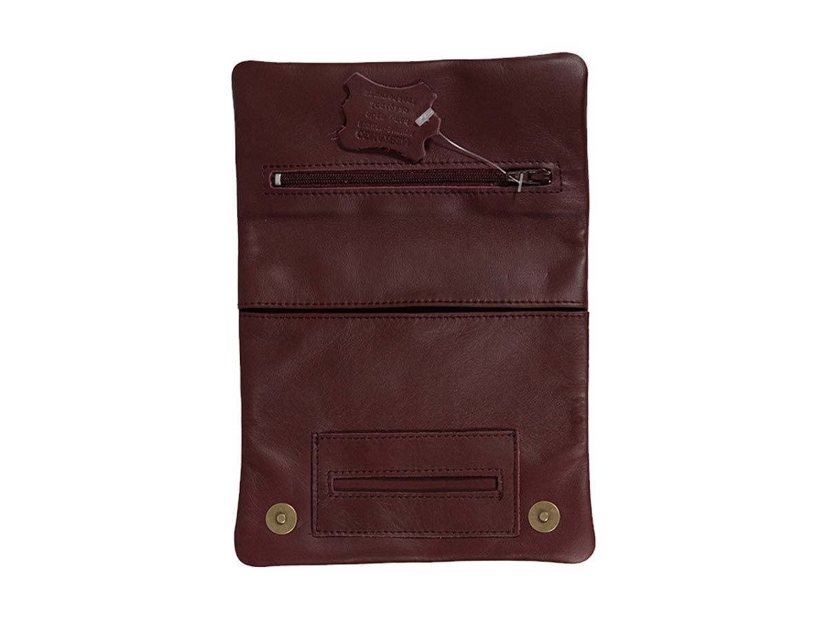 Borsa portatabacco Mestango Frost 2016 burgundy - vista laterale