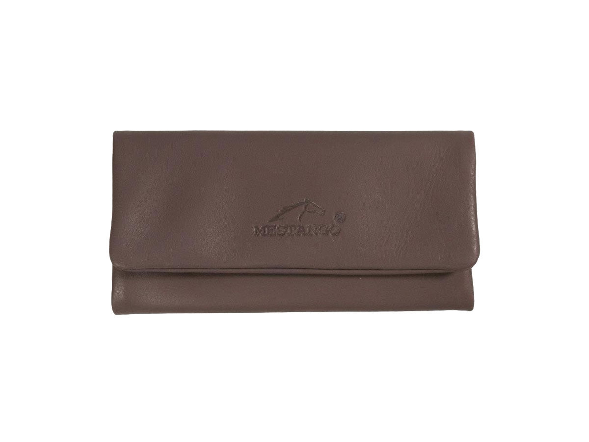 Borsa portatabacco Mestango Frost 2016 in pelle marrone chiaro con chiusura magnetica