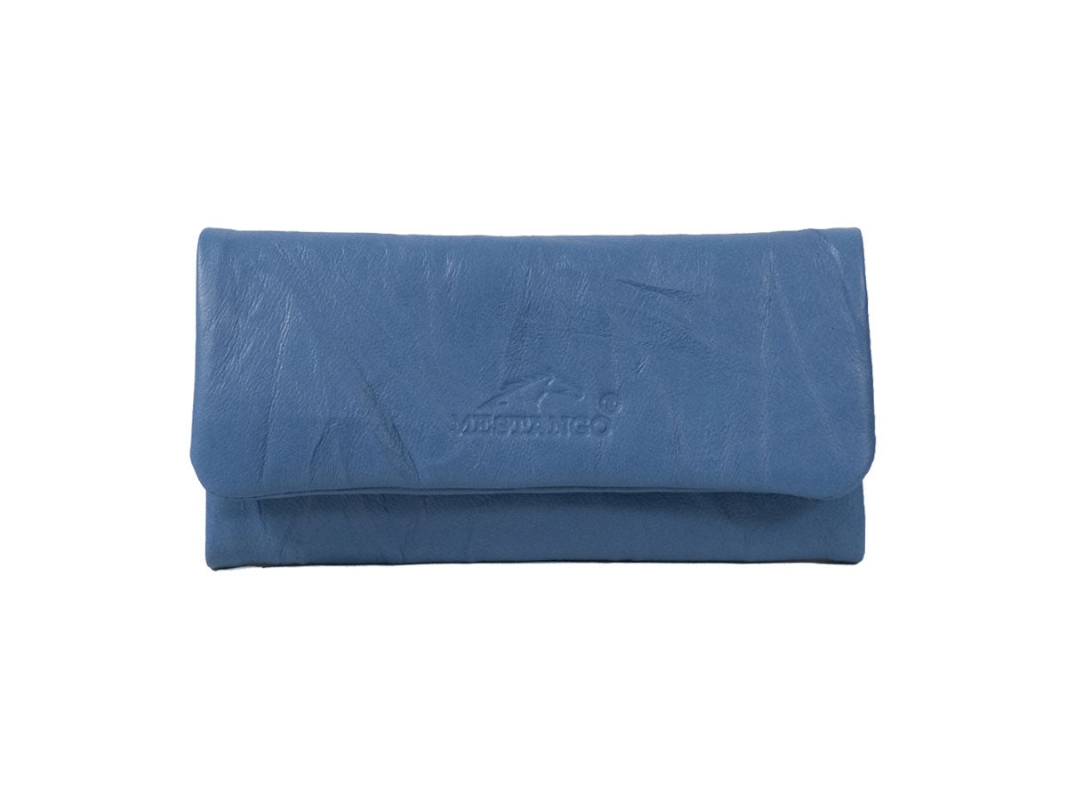 Borsa portatabacco Mestango Summer Boost 2017 in pelle blu con chiusura magnetica