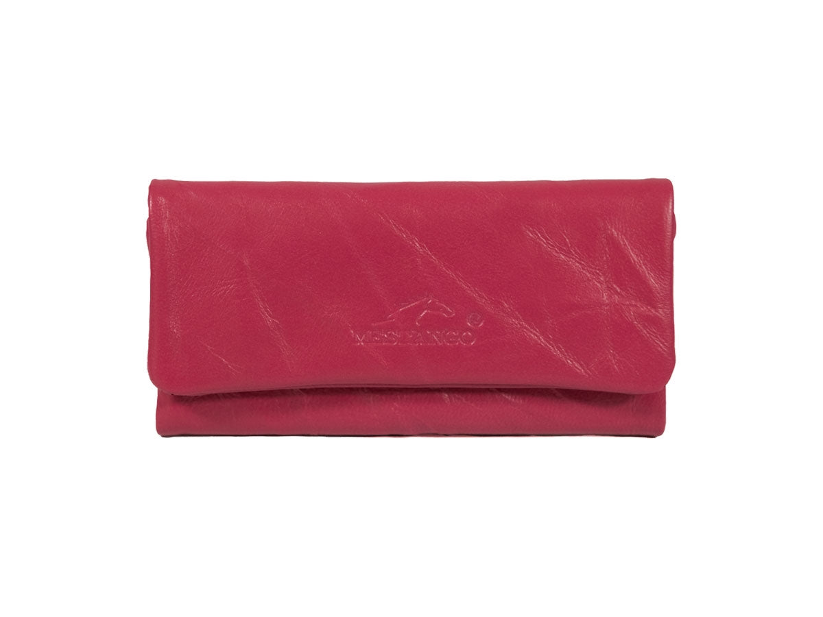 Borsa portatabacco Mestango Summer Boost 2017 in pelle fucsia con chiusura magnetica