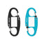 Niteize Identikey Slidelock Dual Carabiner 2Pz Black & Blue IKSLA-A1-2R6